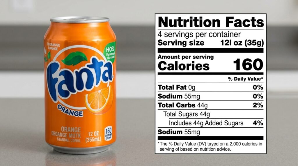 Fanta® Orange 3 Fanta Orange Nutrition