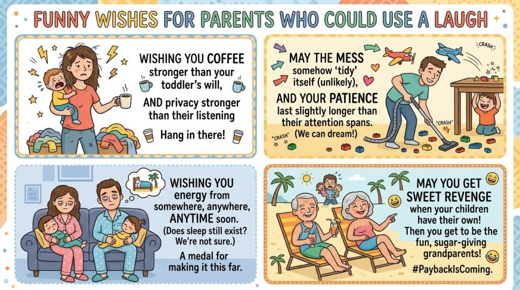 Hash Brown 3 Funny Wishes for Parents