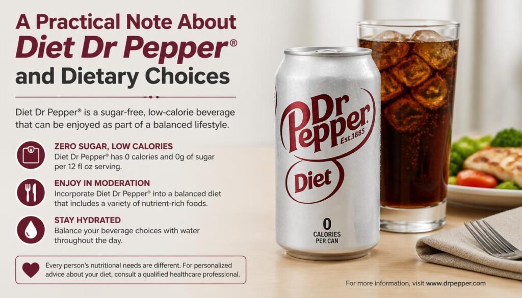 Diet Dr Pepper: A Refreshing Guide to Calories, Nutrition, Sizes, Allergens, and Everyday Enjoyment 4 Dr Pepper® and Dietary Choices