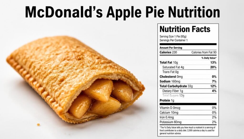 Baked Apple Pie: The Cozy Homemade Dessert Inspired by McDonald’s Apple Pie 3 McDonald’s Apple Pie Nutrition