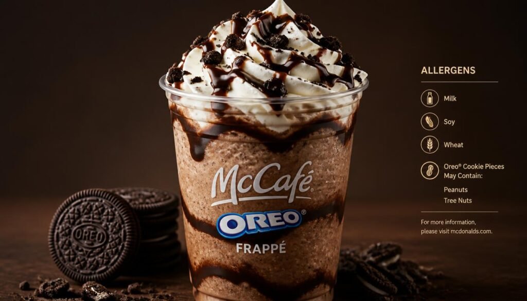 McCafé OREO® Frappé: A Chocolatey, Cookies-and-Cream Coffee Treat Worth Knowing 3 McCafé OREO® Frappé and Allergens