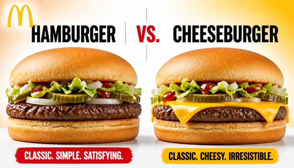 Hamburger: The Classic McDonald’s Burger 3 McDonald’s Hamburger vs. Cheeseburger