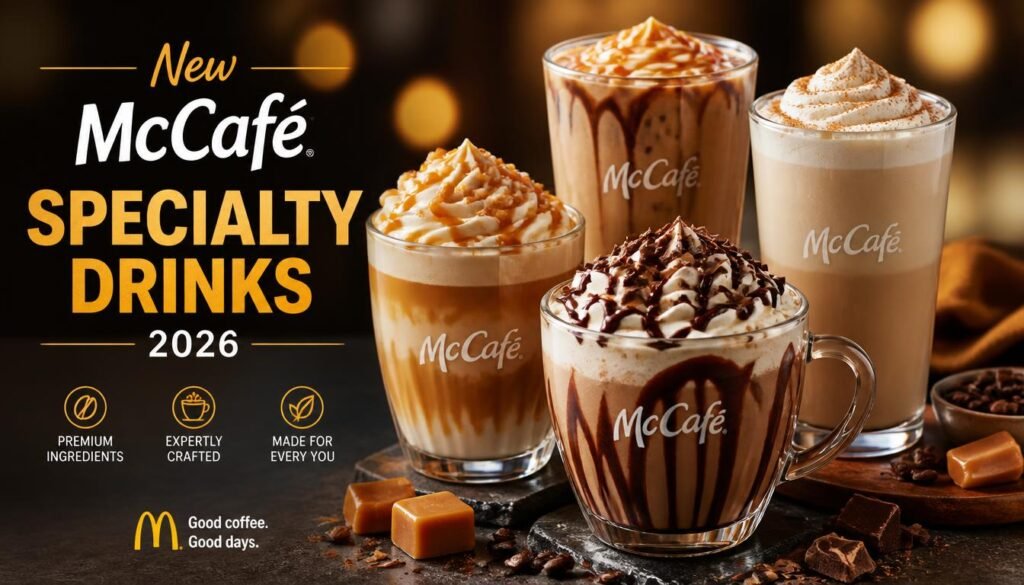 McDonald’s Drink Prices: 2026 Menu Guide, Sizes, Regional Differences, and What You’ll Really Pay 3 New McCafé Specialty Drinks in 2026