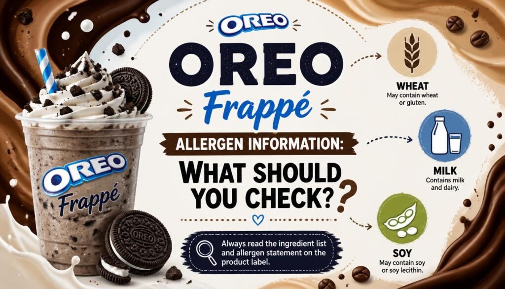 McCafé OREO® Frappé: A Creamy Chocolate-Coffee Treat That Turns an Ordinary Break Into a Little Celebration 3 OREO Frappé Allergen Information