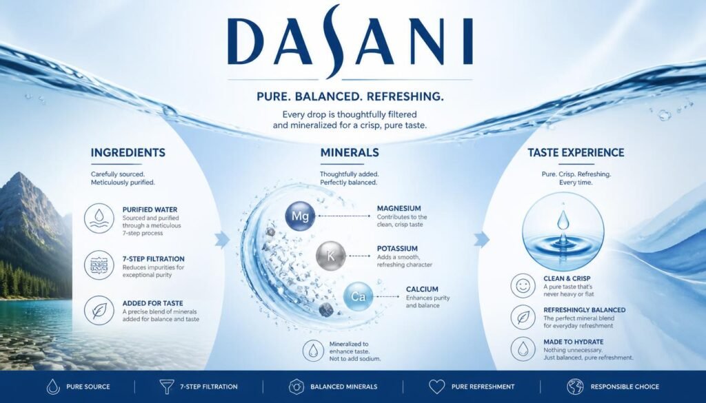 DASANI® Water: A Fresh, Thoughtful Choice for Everyday Moments and Baby Girl Celebrations 3 DASANI Ingredients, Minerals, and Taste