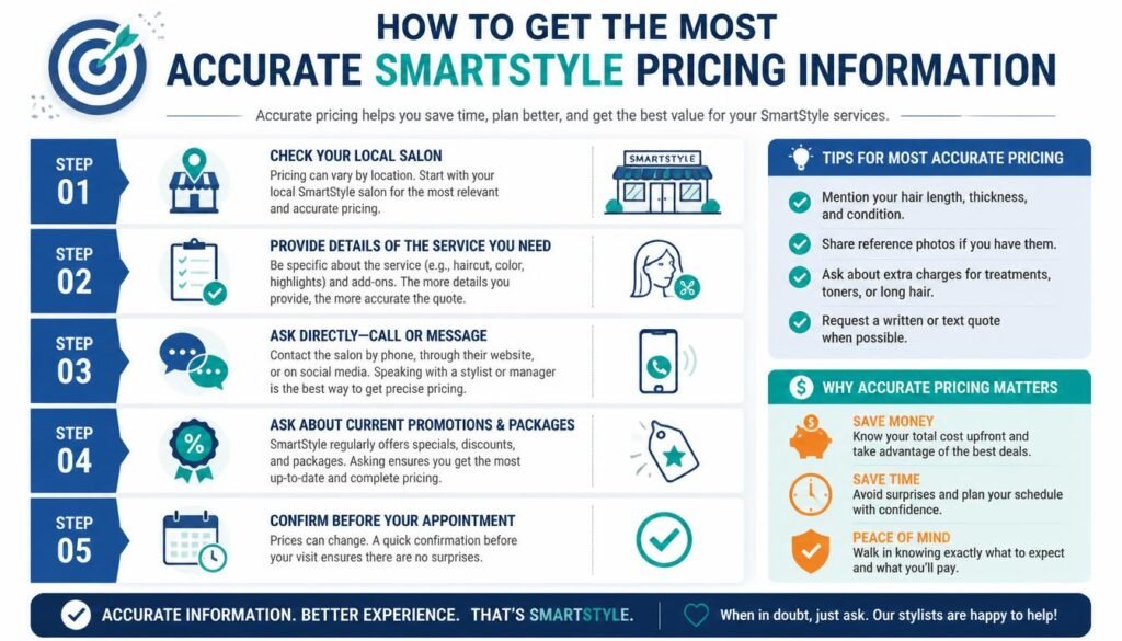 SmartStyle Prices: A Practical Guide to Haircuts, Services, and Salon Costs 5 Accurate SmartStyle Pricing Information
