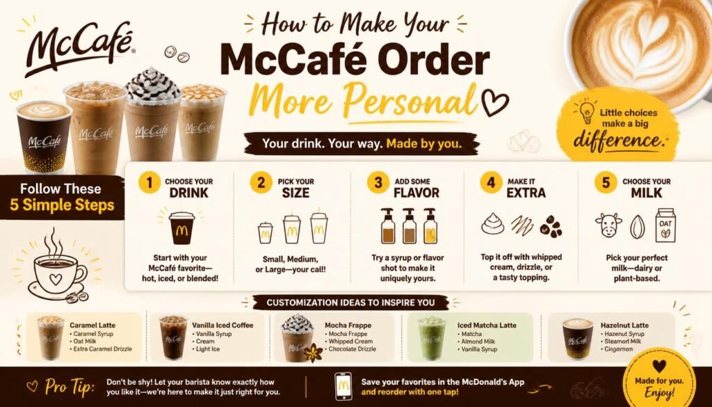 McCafé® Coffee, Espresso Drinks & Specialty Beverages 5 McCafé Order More Personal