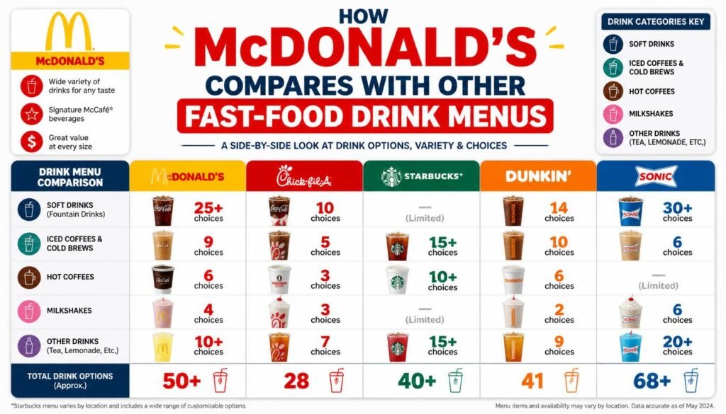 McDonald's Drink Prices: Complete Menu Guide for 2026 4 Fast-Food Drink Menus