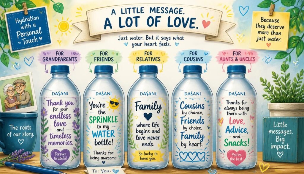 DASANI® Water: A Fresh, Thoughtful Choice for Everyday Moments and Baby Girl Celebrations 4 Creative DASANI Water Messages