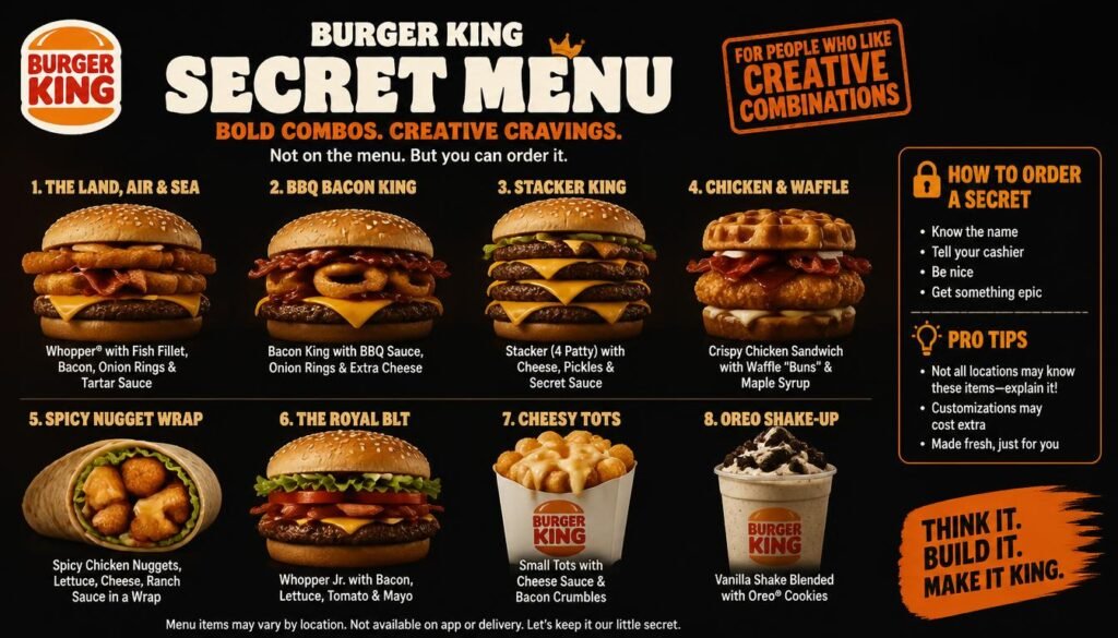 What Is on the Burger King Secret Menu? 2 Burger King Secret Menu Items