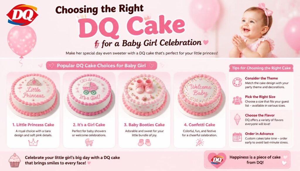 Dairy Queen Ice Cream Cake Prices Dairy Queen Menu Prices (2026) 5 Choosing the Right DQ Cake for a Baby Girl Celebration