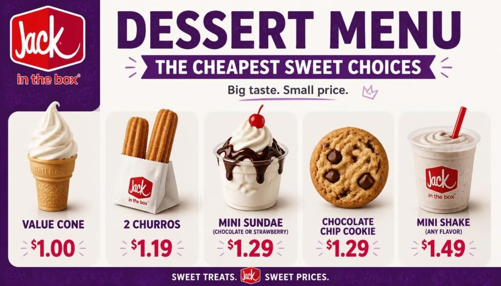 What Are the Jack In The Box Dessert Prices? 2 Jack in the Box Dessert Menu