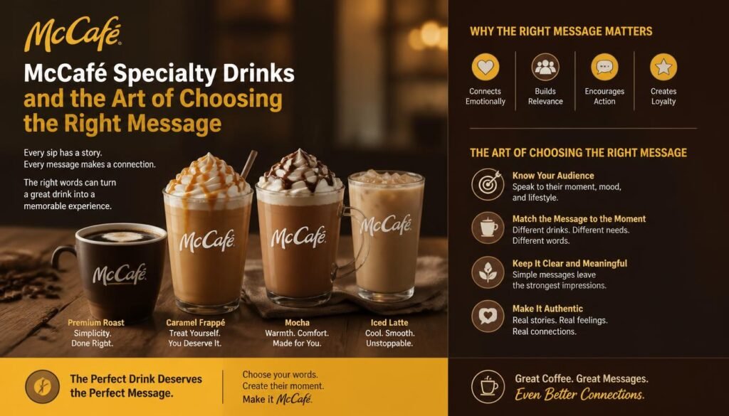 Drinks — McCafé® Specialty Drink and Heartfelt Baby Girl Wishes 3 McCafé Specialty Drinks