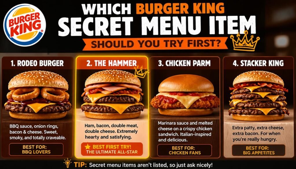 What Is on the Burger King Secret Menu? 4 Which Burger King Secret Menu Item