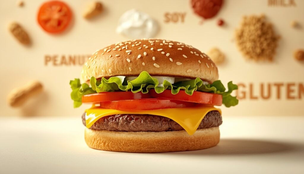 Hamburger: The Classic McDonald's Burger 3 McDonald's Hamburger and Food Allergies