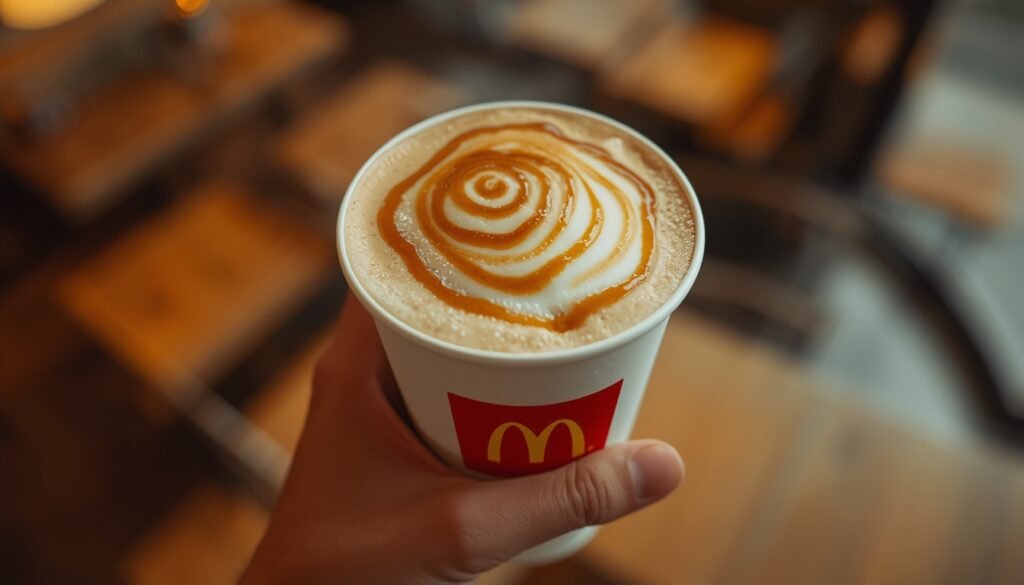 McCafé® Caramel Cappuccino: A Warm, Sweet Cup That Makes Ordinary Moments Feel Special 5 Ordering a McDonald’s Caramel Cappuccino