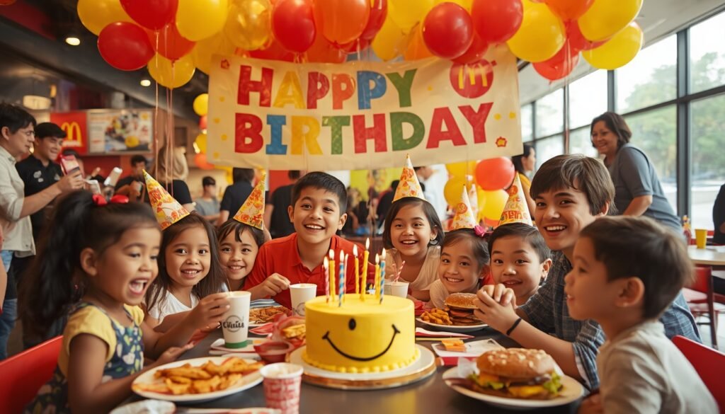 Celebrate your child’s birthday with us! 4 McDonald’s birthday party feel personal