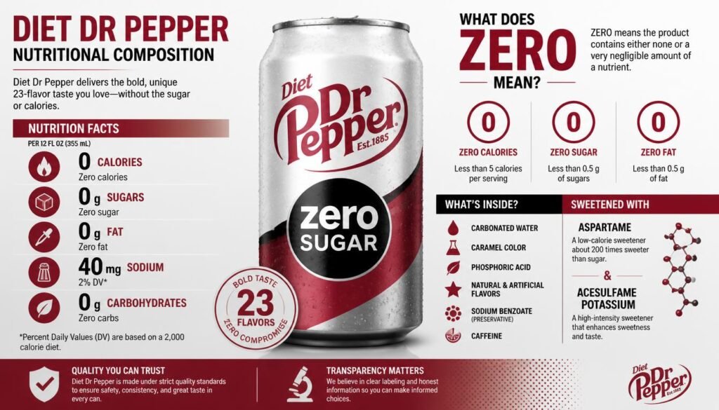 Diet Dr Pepper® 2 Diet Dr Pepper® Nutrition