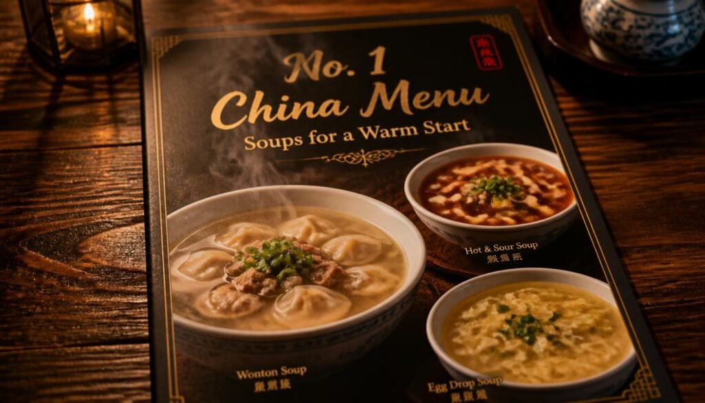 No 1 China Menu: A Complete Guide to Chinese Food, Takeout, Delivery, and Popular Dishes 2 No 1 China Menu Soups for a Warm Start