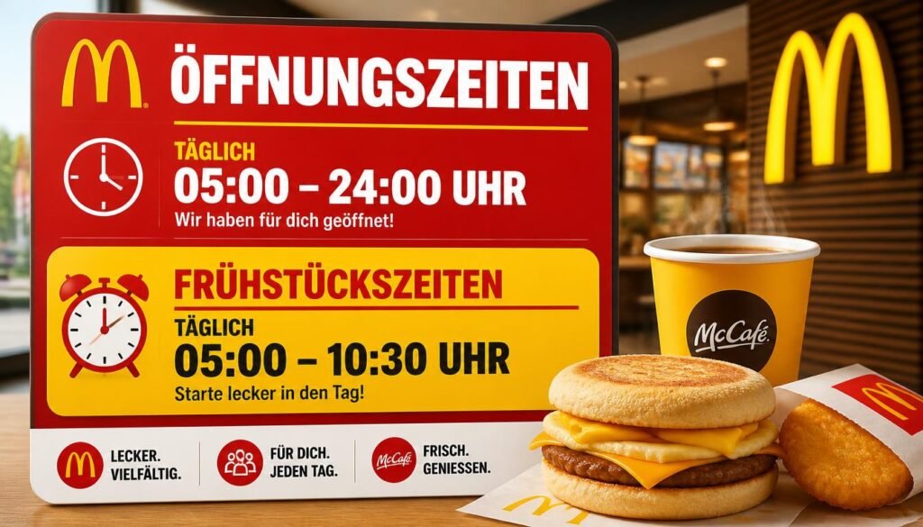 Mc Donalds Preise – 2026 Aktuelle Preisliste 5 McDonald’s Öffnungszeiten und Frühstückszeiten