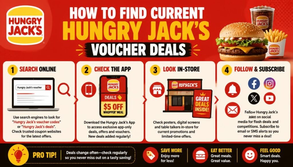 Hungry Jack's Voucher 2026: Current Deals, App Rewards, Coffee Offers and Shake & Win 4 Jack's Voucher Deals