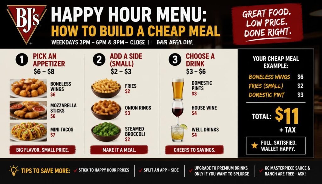 BJ's Restaurant Happy Hour Deals: A Complete Guide to Drinks, Food Specials, and Savings 7 BJ's Happy Hour Menu