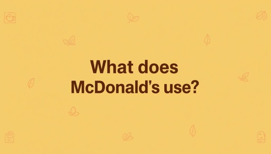 Southern Style Sweet Tea 2 What Tea Does McDonald’s Use?